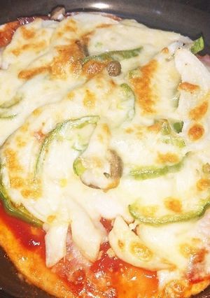 レンジグリルで焼く家庭用ピザ-レシピのメイン写真