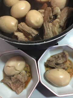 米のとぎ汁で煮たホロホロとろける豚の角煮-レシピのメイン写真