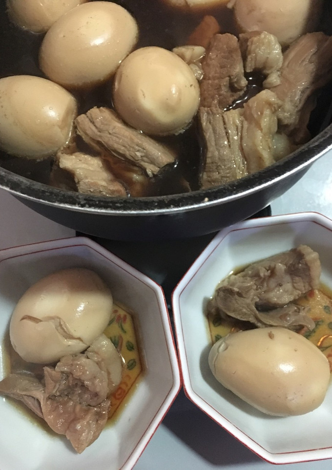 米のとぎ汁で煮たホロホロとろける豚の角煮-レシピのメイン写真