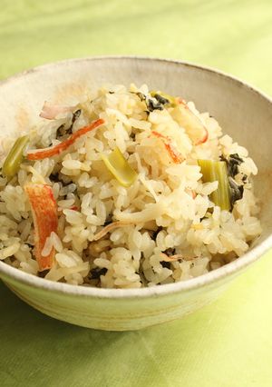 かにかまと小松菜の炊き込みご飯-レシピのメイン写真