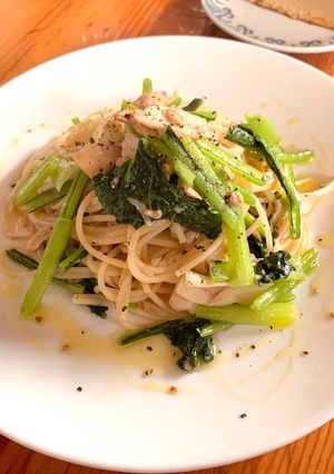 小松菜のペペロンチーノ-レシピのメイン写真