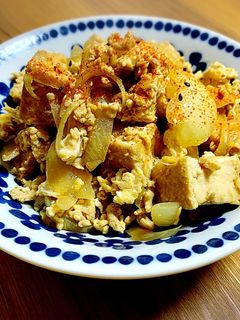 厚揚げと鶏ミンチの卵炒め-レシピのメイン写真