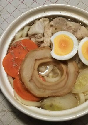 ひとりご飯♥まさおちゃんの鍋焼きうどん-レシピのメイン写真