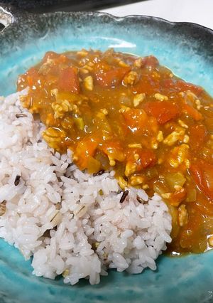 たっぷりトマトと挽肉のカレー-レシピのメイン写真