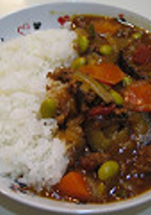 ♪枝豆入り☆ひき肉と夏野菜のカレー♪-レシピのメイン写真