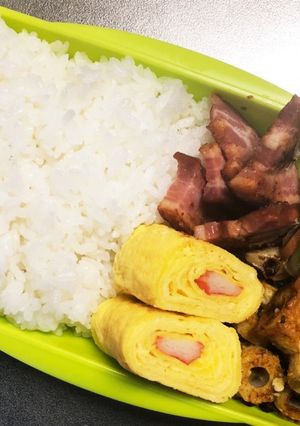 旦那弁当341♥厚切りベーコン弁当！-レシピのメイン写真