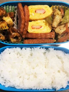 息子弁当!冬休みあと少し!-レシピのメイン写真