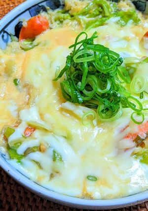 チョリソー入り豆乳チーズ辛ラーメン-レシピのメイン写真
