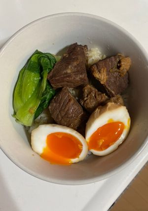 激うま！牛バラブロックで作る牛角煮丼　-レシピのメイン写真