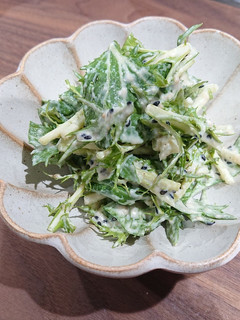 簡単⭐水菜と豆腐のゴマサラダ-レシピのメイン写真