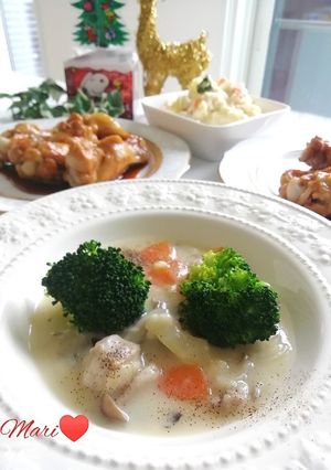 チキンとしめじのクリームシチュー-レシピのメイン写真