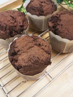 簡単♪生クリームでしっとりチョコマフィン-レシピのメイン写真