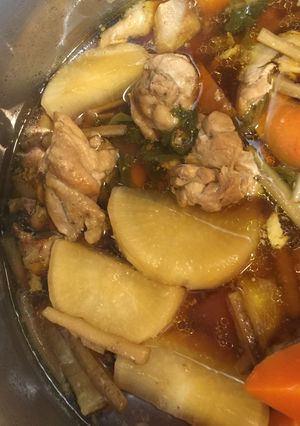 鶏と大根のらっきょう酢煮-レシピのメイン写真