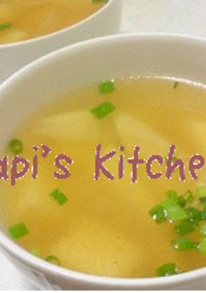 卵豆腐de中華風スープd(>ω<*)-レシピのメイン写真