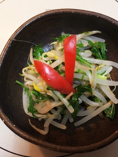 まめのん作りおき水菜ともやしのナムル-レシピのメイン写真