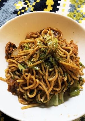 イカフライで作る、簡単鉄板麺!-レシピのメイン写真