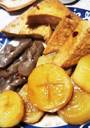 大根・こんにゃく・厚揚げの絶品煮物*゜・-レシピのメイン写真