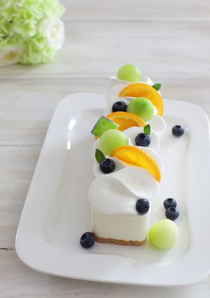 簡単☆ふんわりレアチーズムースケーキ-レシピのメイン写真