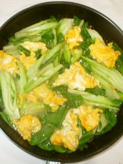 卵チンゲン菜の中華風炒め♪簡単-レシピのメイン写真