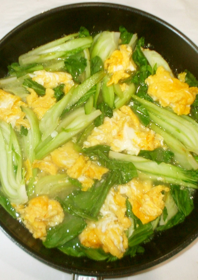 卵チンゲン菜の中華風炒め♪簡単-レシピのメイン写真