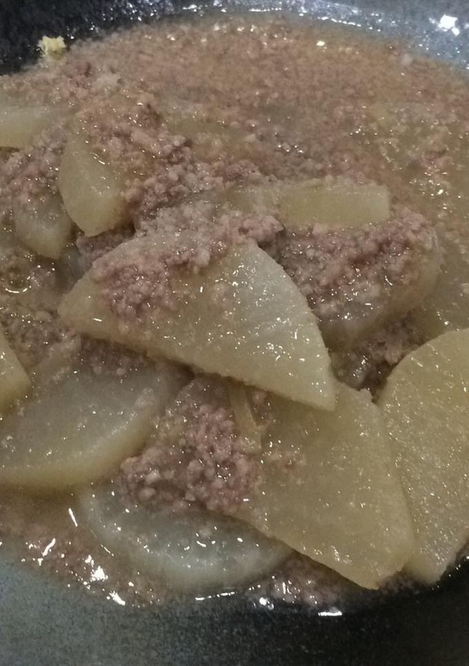 お鍋ひとつでできる大根とひき肉あんかけ♬-レシピのメイン写真