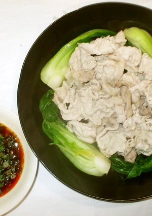茹で豚のラー油ソースかけ♪簡単-レシピのメイン写真