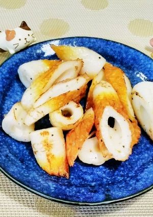 とりあえずの竹輪オリーブオイル炒め♪-レシピのメイン写真