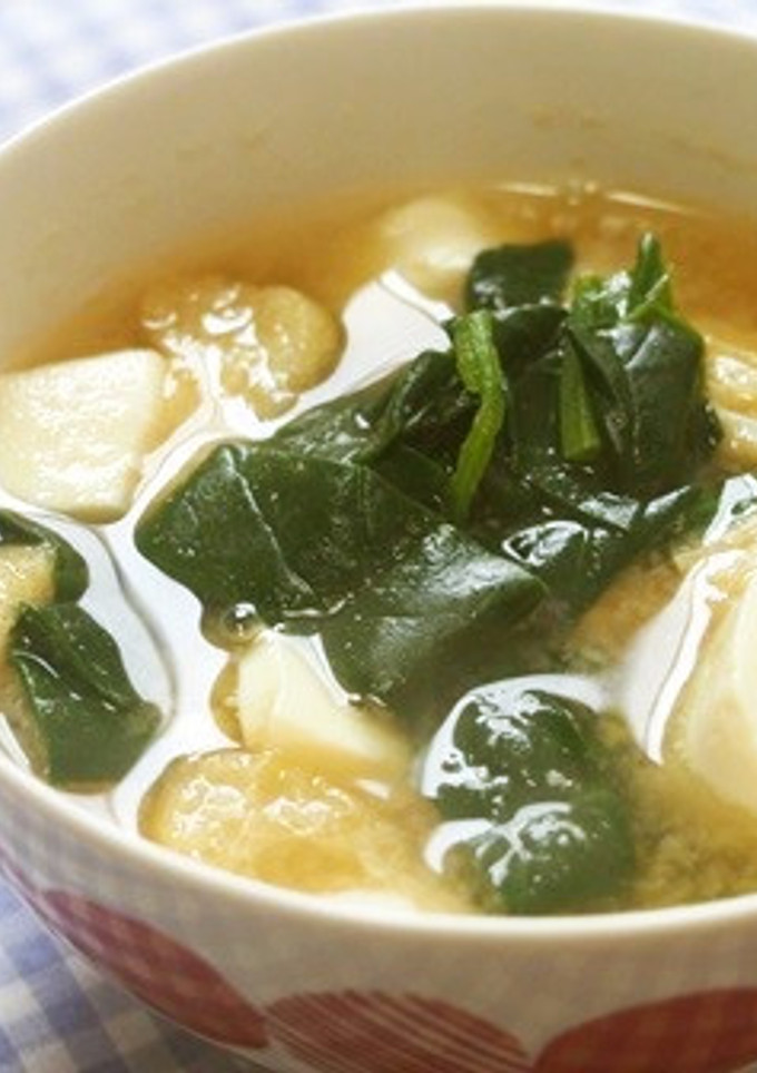 ほうれん草と豆腐の味噌汁♪-レシピのメイン写真