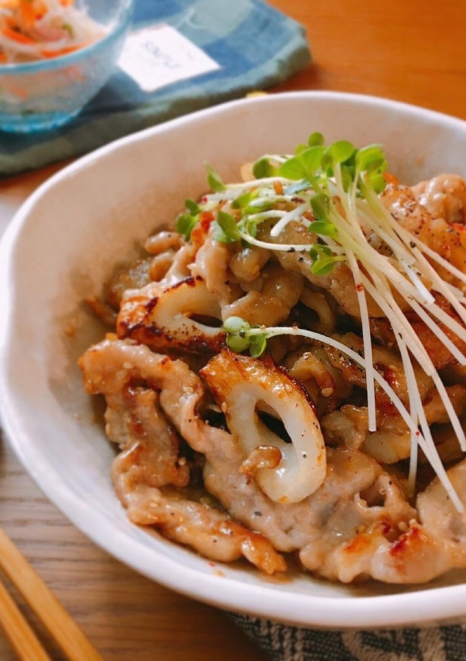 ご飯が進む！豚こまとちくわのオイマヨ炒め-レシピのメイン写真