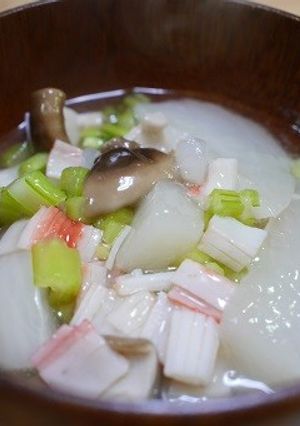 カブのカニカマ椎茸あんかけ汁-レシピのメイン写真