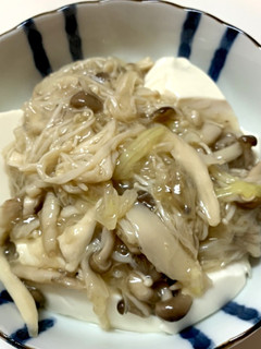 豆腐のきのこ餡掛け-レシピのメイン写真