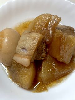 圧力鍋で簡単!豚バラ大根煮-レシピのメイン写真