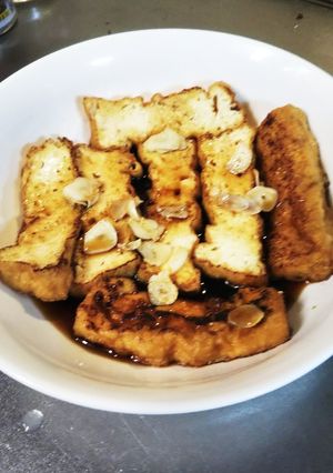 厚揚げにんにくのせ、たっぷりポン酢-レシピのメイン写真