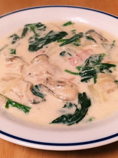 牡蠣とほうれん草のクリーム煮♪-レシピのメイン写真