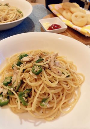 ヘルシーネバネバパスタ-レシピのメイン写真