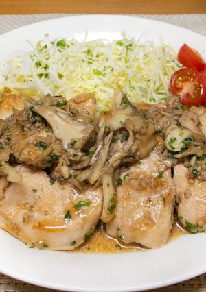 鶏胸肉のチキンソテー舞茸ソース-レシピのメイン写真