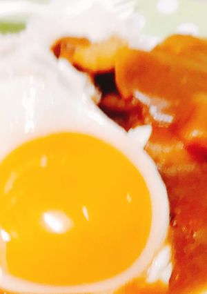半熟たまごのせ野菜ゴロゴロカレー♬-レシピのメイン写真