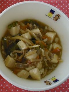 豆腐のオイスターソース煮@つくば市給食-レシピのメイン写真