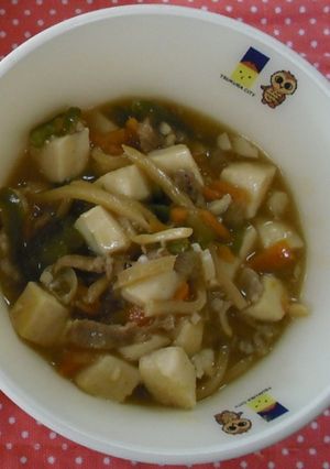 豆腐のオイスターソース煮＠つくば市給食-レシピのメイン写真