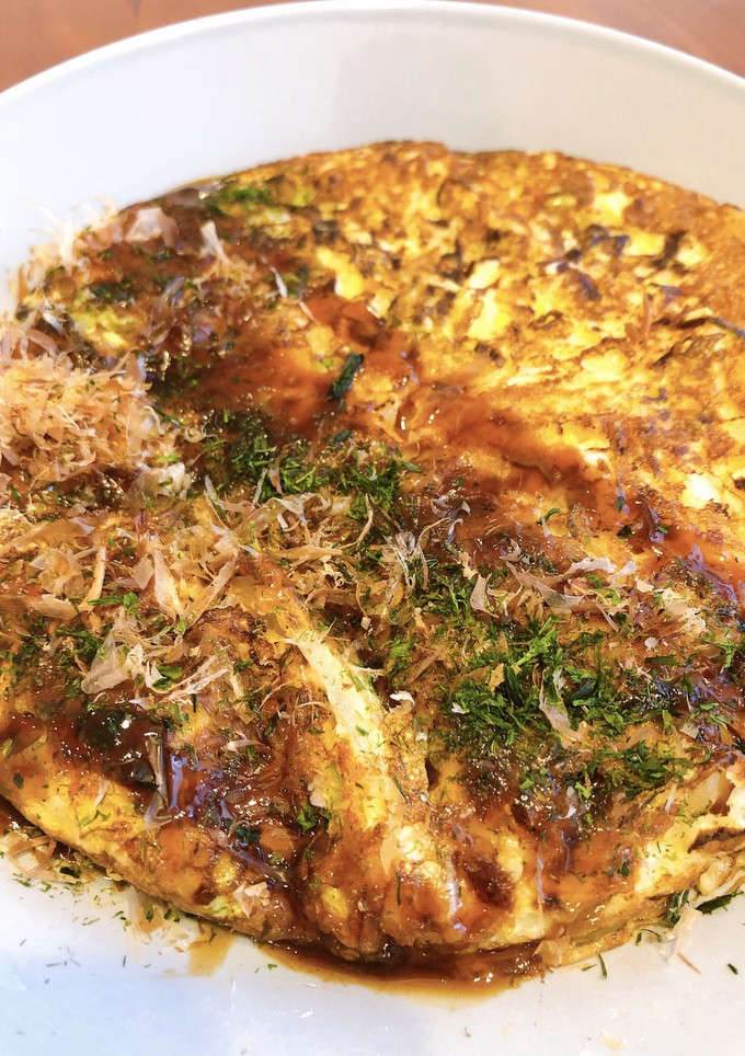 長芋とキャベツのお好み焼き風-レシピのメイン写真
