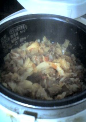 アレルギー娘の炊飯器で牛肉の煮込み-レシピのメイン写真