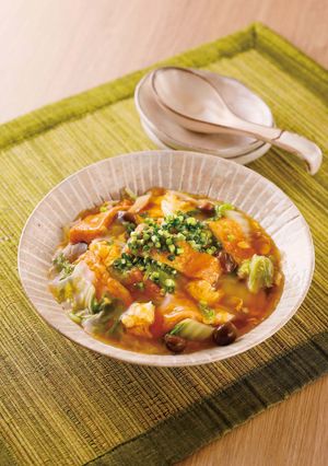 白菜と油揚げのたまごあんかけｂｙ草津市-レシピのメイン写真
