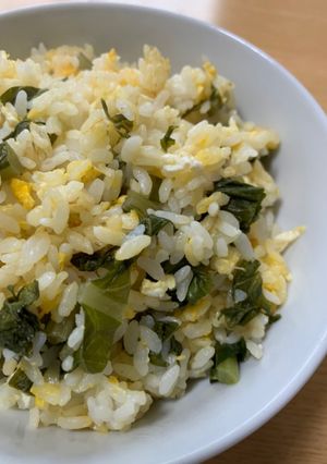 野沢菜と卵のチャーハン-レシピのメイン写真