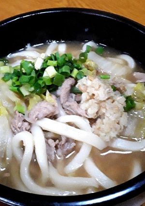 豚こまと白菜のあんかけうどん-レシピのメイン写真