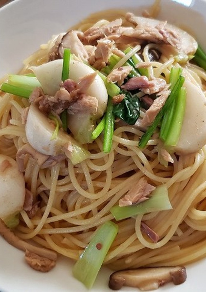 椎茸とカブの和風パスタ-レシピのメイン写真