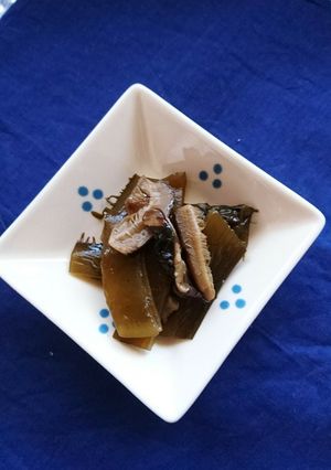 わかめの茎と椎茸の煮物q(^-^q)-レシピのメイン写真