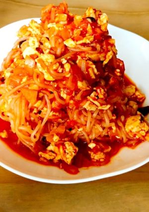 白滝のミート風豆腐ダイエットパスタ-レシピのメイン写真