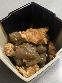 厚揚げとこんにゃくの味噌煮-レシピのメイン写真