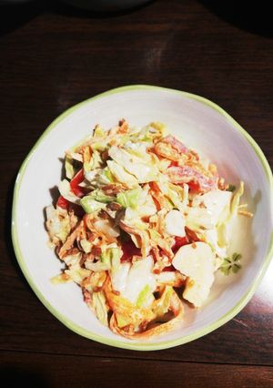鶏そぼろ入りトマトマヨサラダ★★-レシピのメイン写真