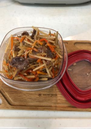 簡単！＊ゴボウと牛肉のすき焼き常備菜-レシピのメイン写真